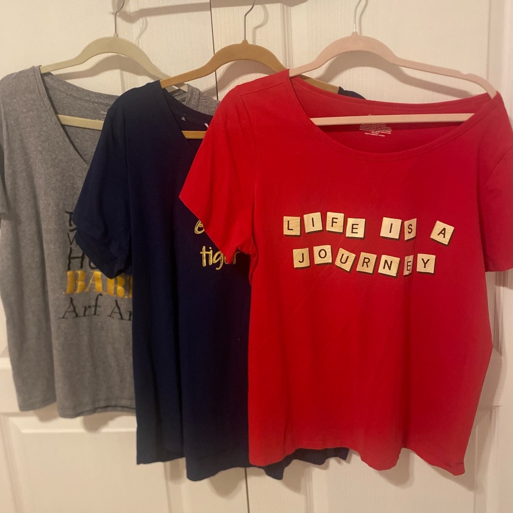 Lot of 3 Sleep Sense Women’s Sleep Tops - Size XL